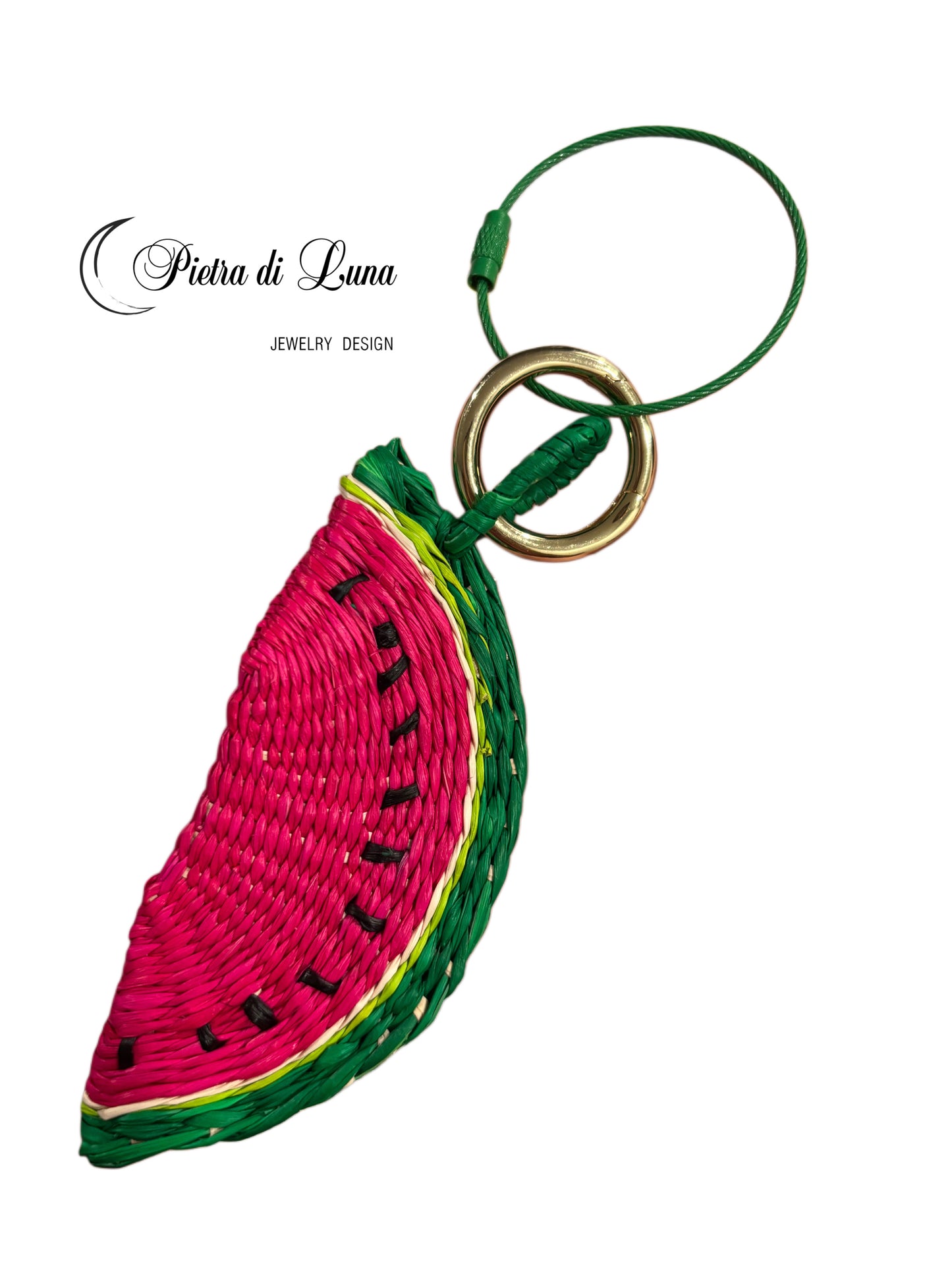 Handmade bag charms toquilla straw