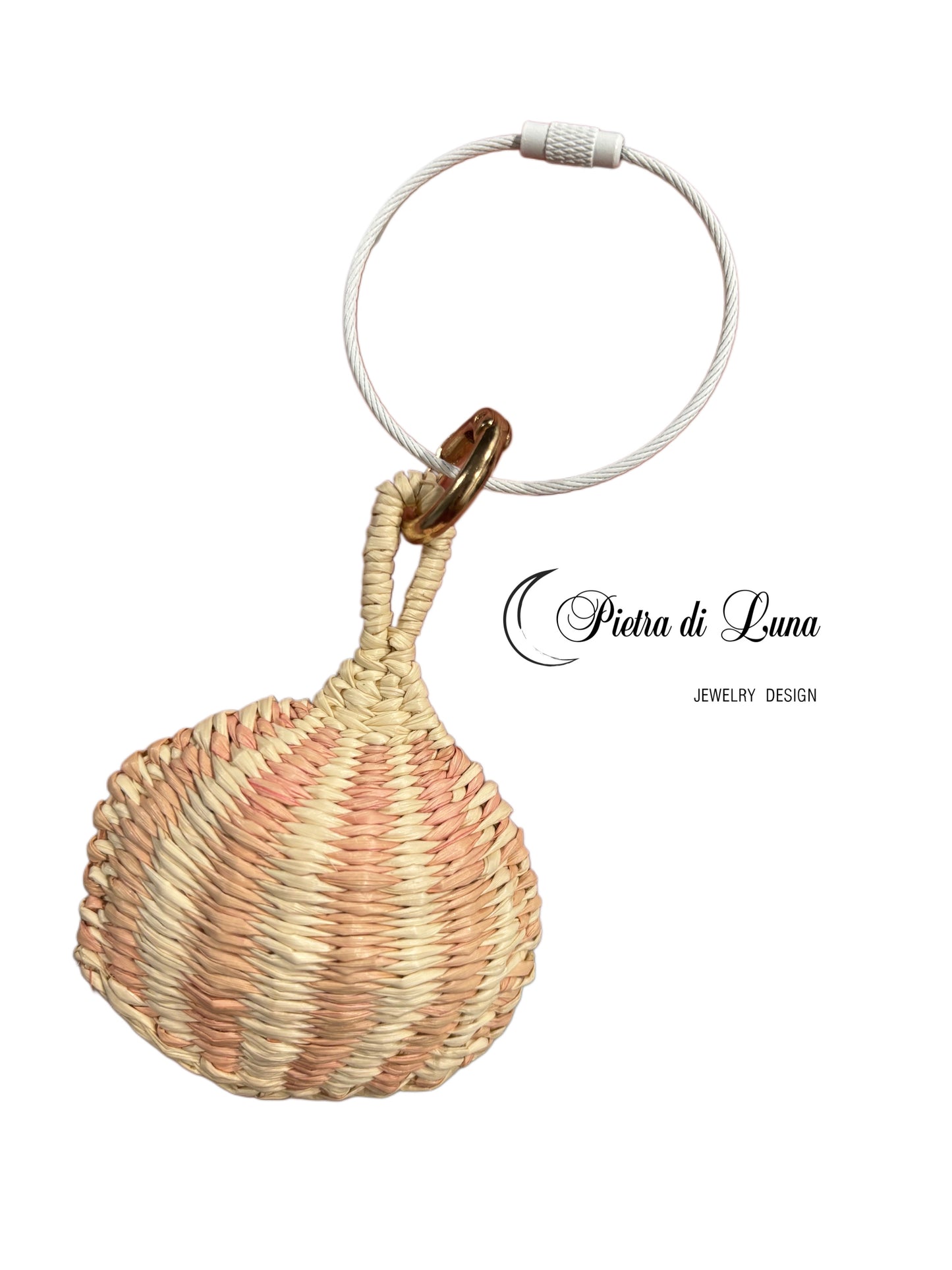 Handmade bag charms toquilla straw