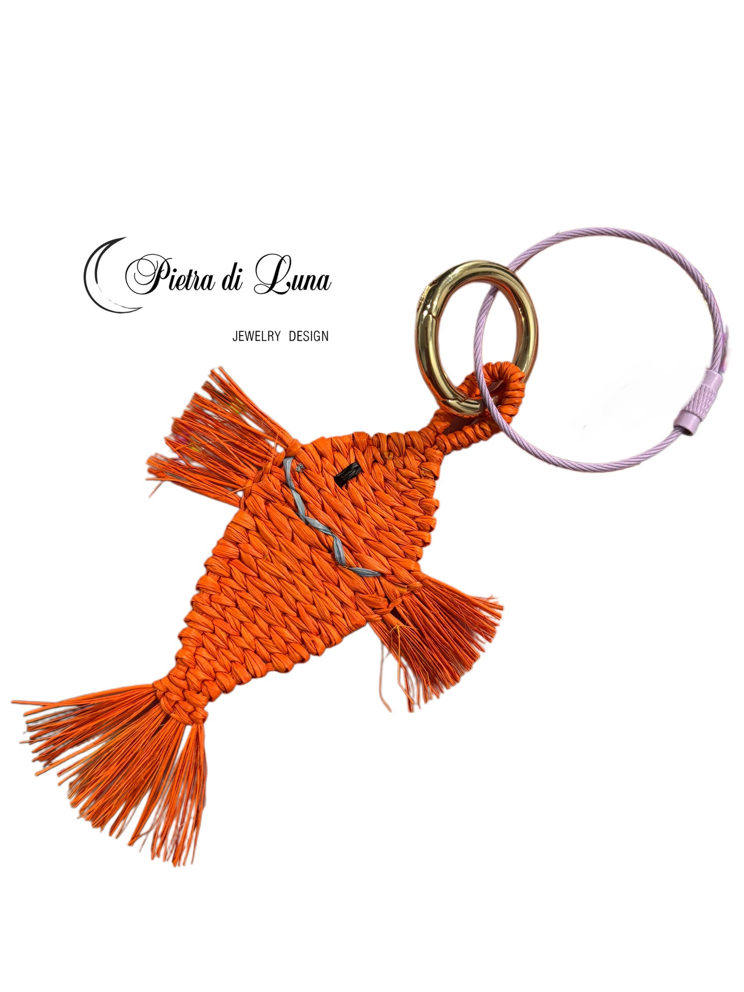 Handmade bag charms toquilla straw