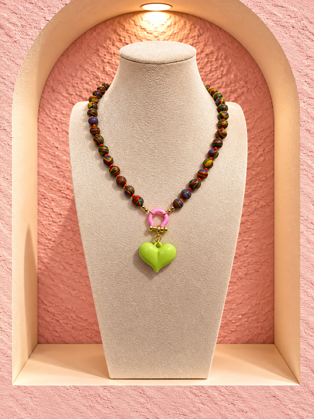 Natural Stone necklace & Charm