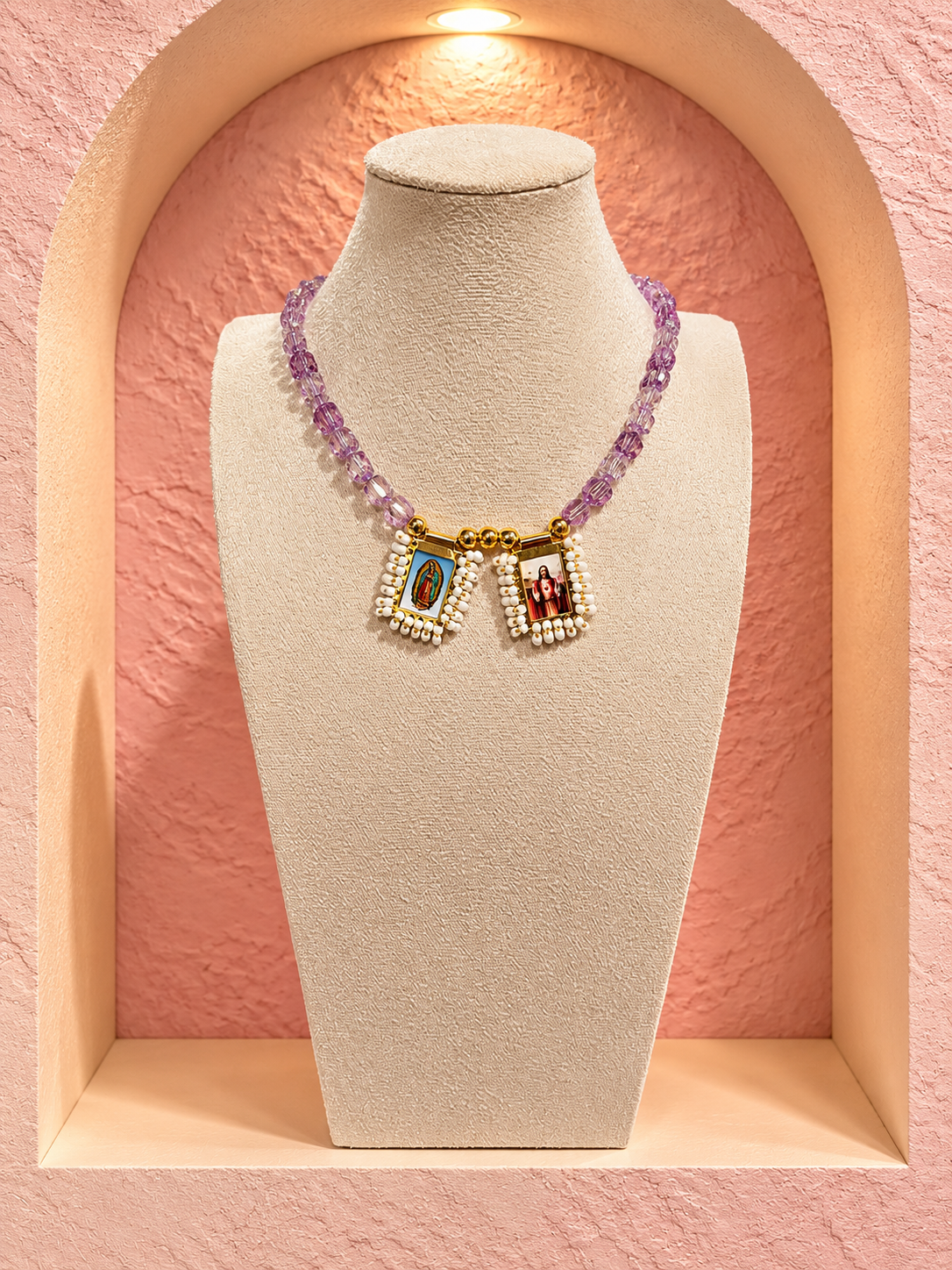 Natural Stone necklace & Charm