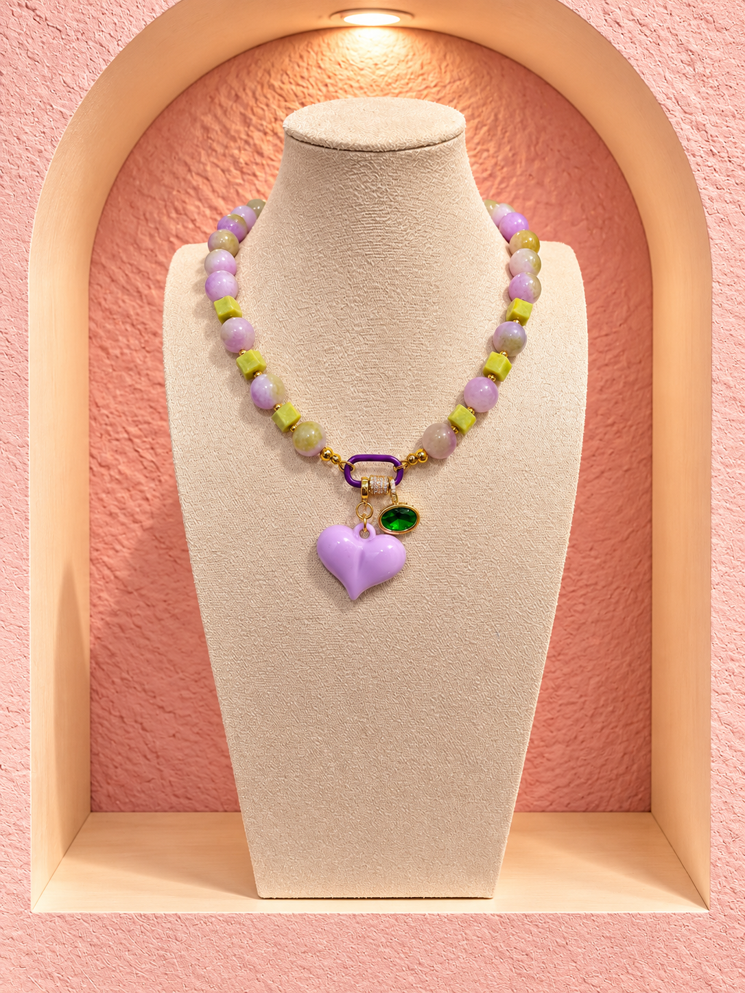 Natural Stone necklace & Charm