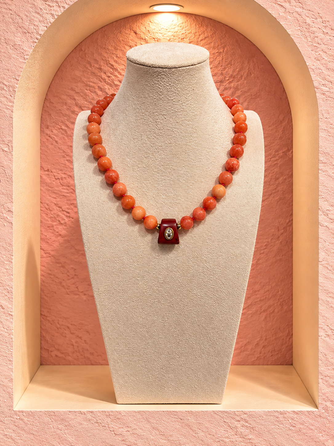 Natural Stone necklace & Charm