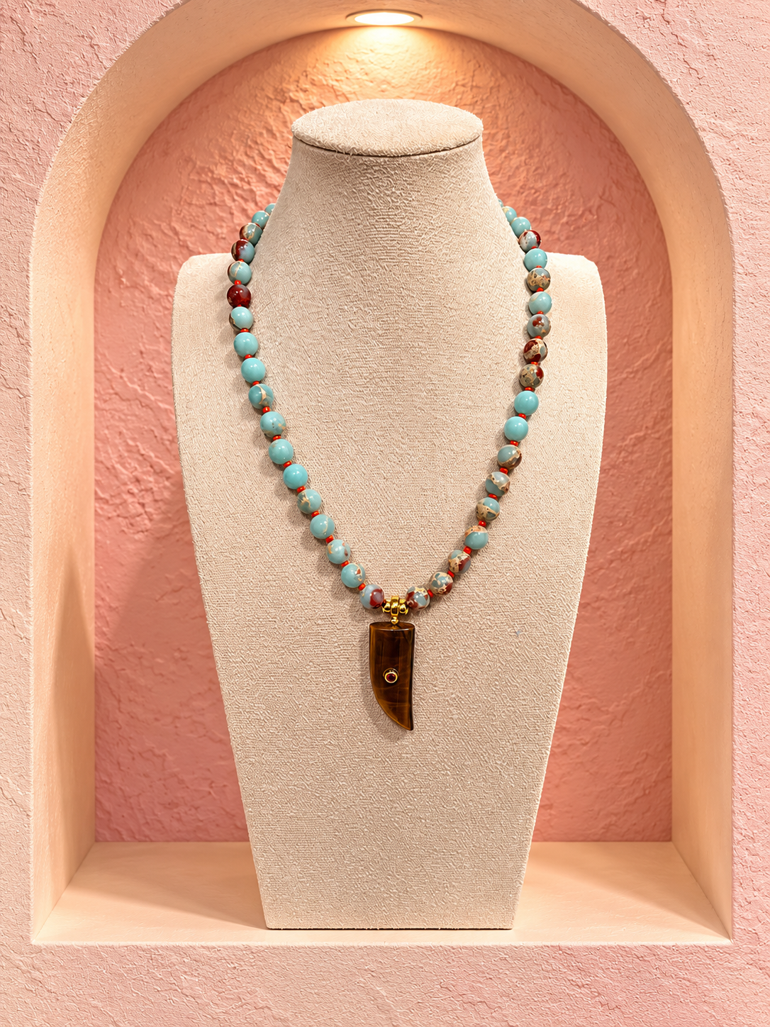 Natural Stone necklace & Charm
