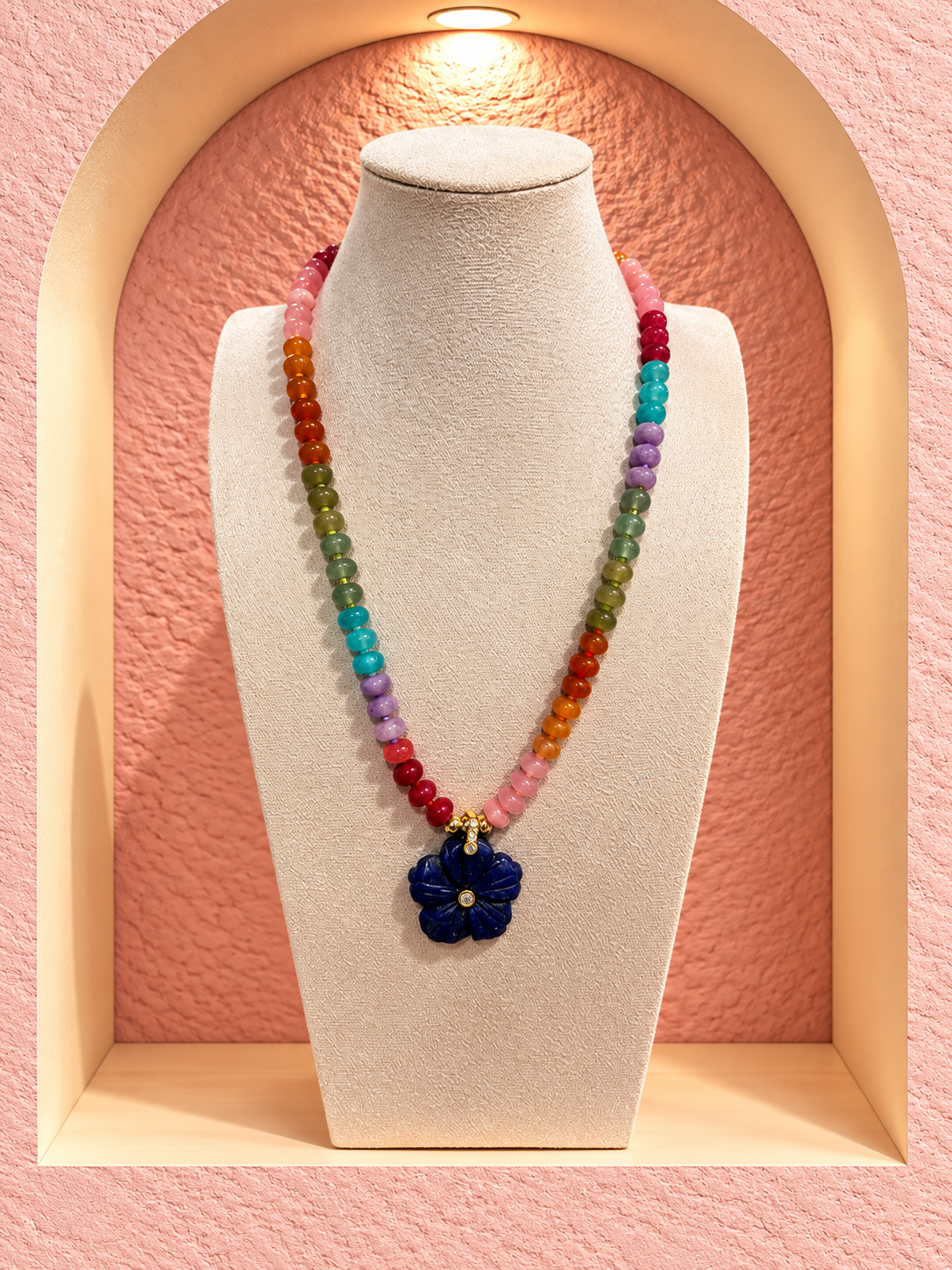 Natural Stone necklace & Charm