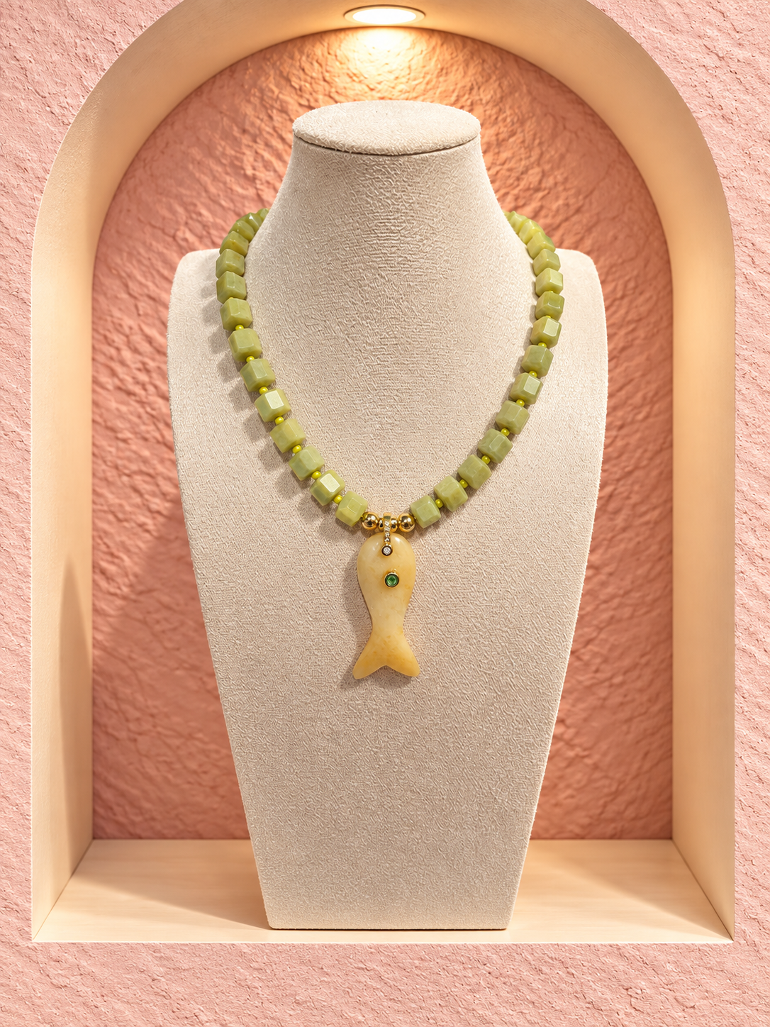 Natural Stone necklace & Charm